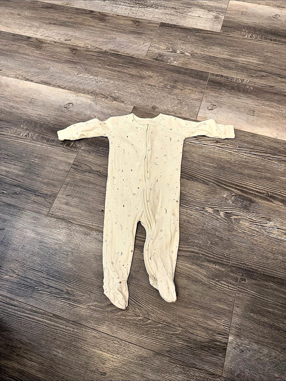 Pehr Essentials Sleeper Organic Cotton Footie Cream Baby 3-6M